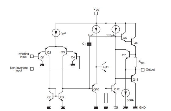 Functional block diagram of LM2904DT